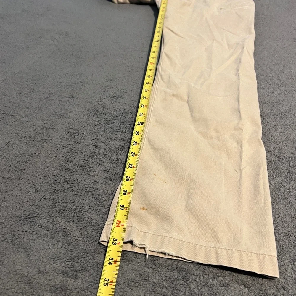 Y2K Carhartt Relaxed Fit Canvas Work Khaki Pants 34x34 Mens Utility Chino